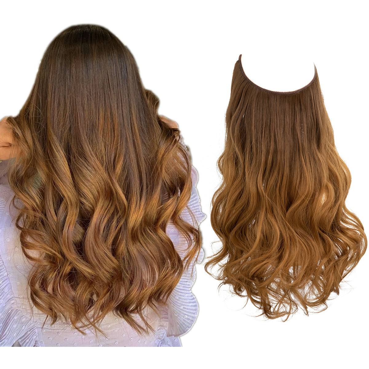 Brown to Golden Wavy (41 cm)