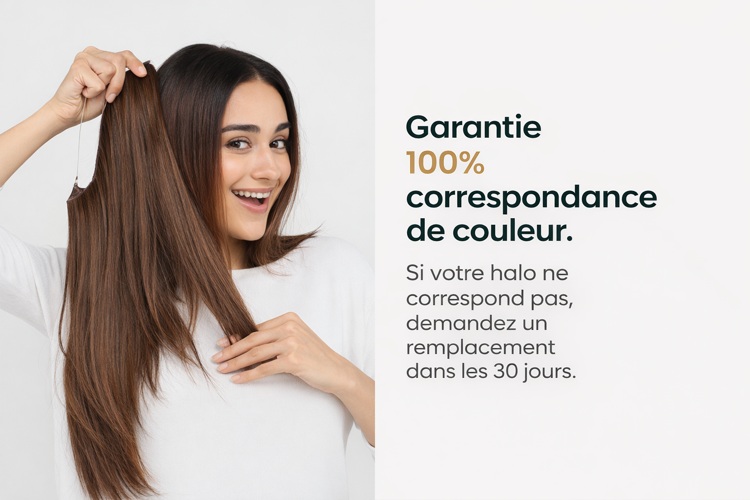 Extensions capillaires Halo de haute qualité