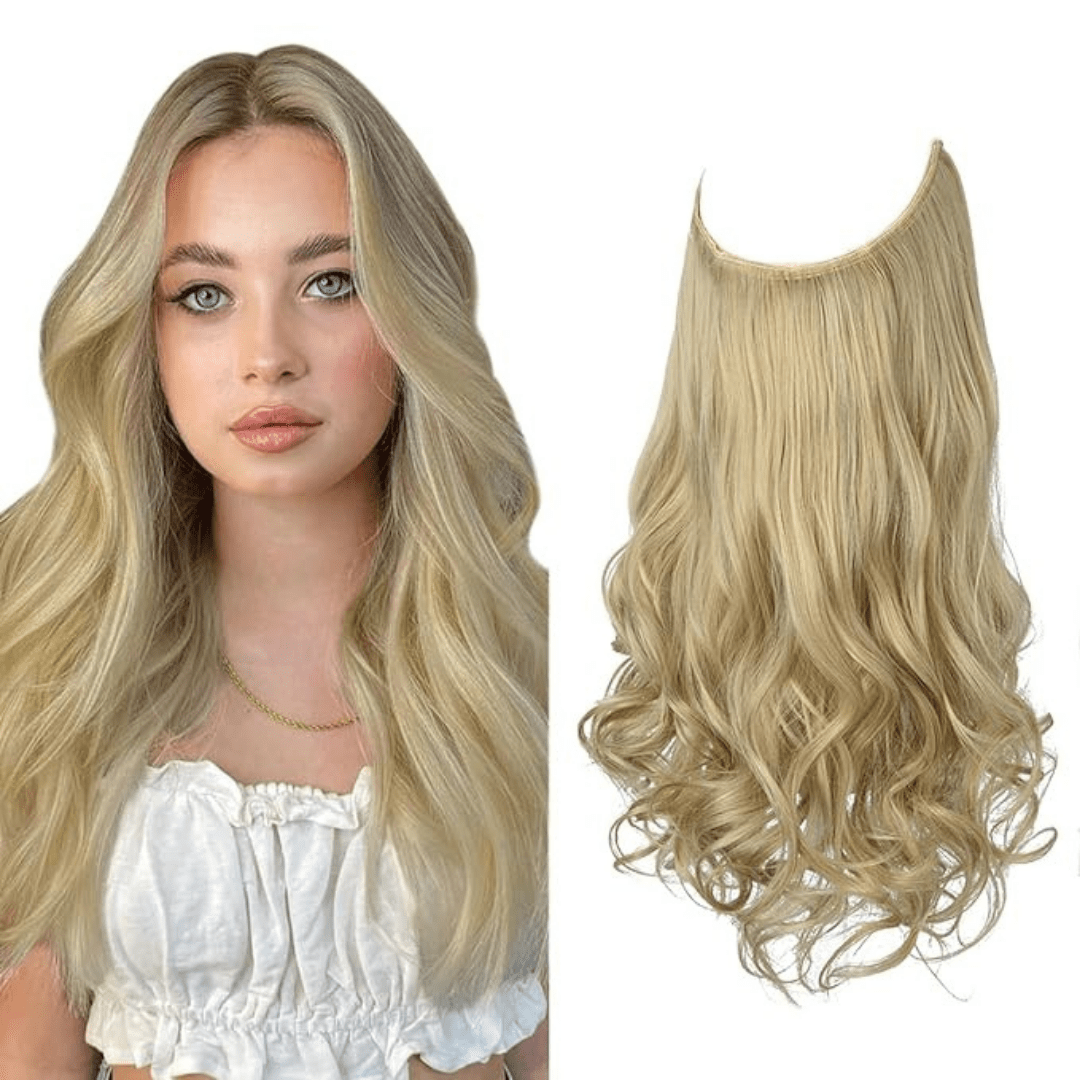 Blond cendré clair ondulé