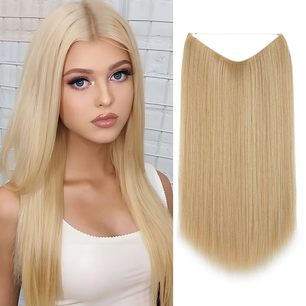 Blond Miel Clair Lisse (56 cm)